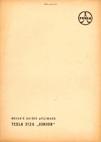 Tesla 312 - Navod k udrzbe 